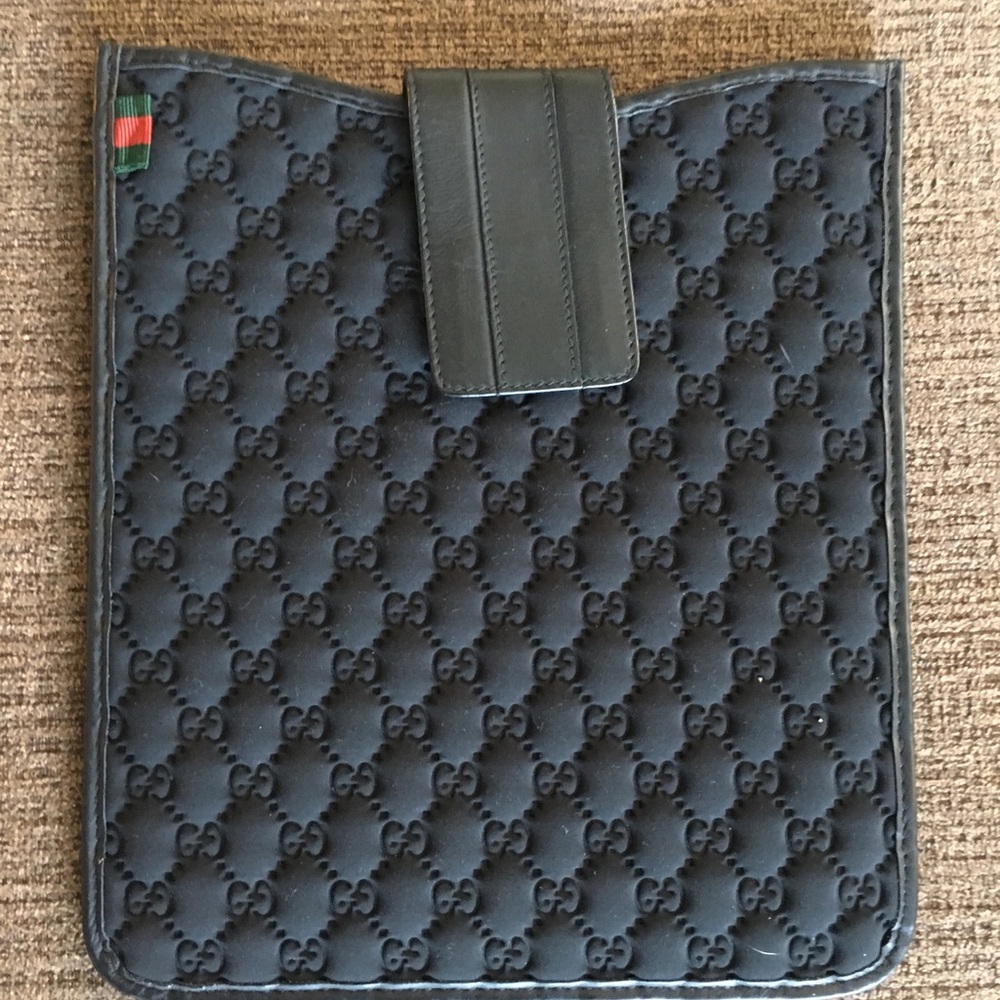 Gucci Guccissima iPad Case Black $125
